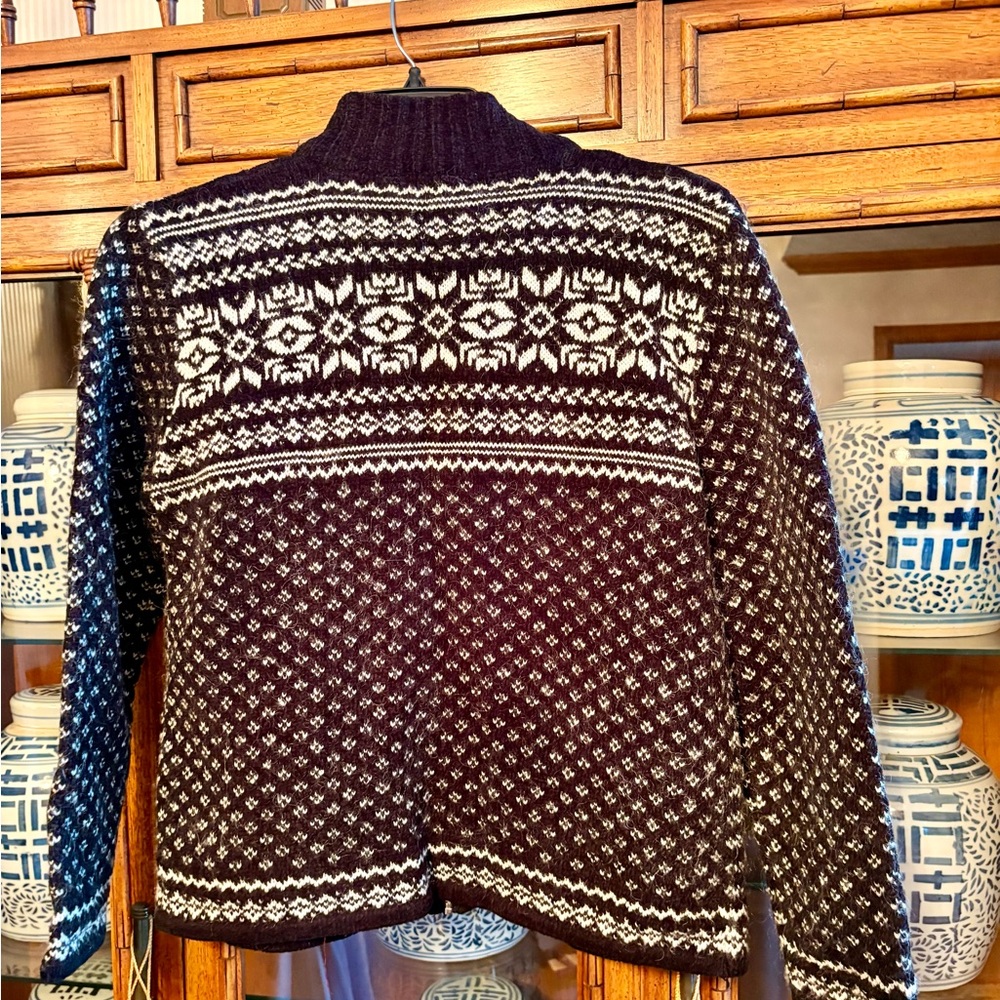 Adorable Jones New York Sport wool-blend, zip up cardigan with pockets - Picture 4 of 8